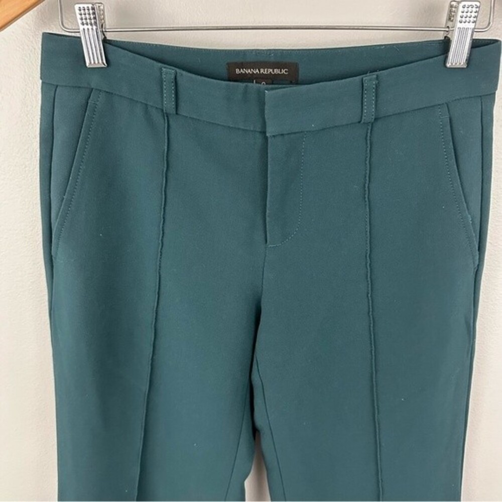 Banana Republic Green Trouser Work Pants Size 0 Professional Office Career - Picture 5 of 14